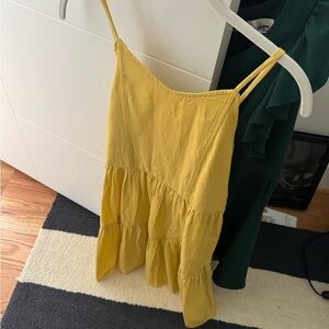 Nordstrom Yellow Tiered Casual Dress